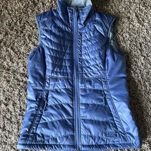 REI Down Women Outdoor Full Zip Vest Periwinkle Small